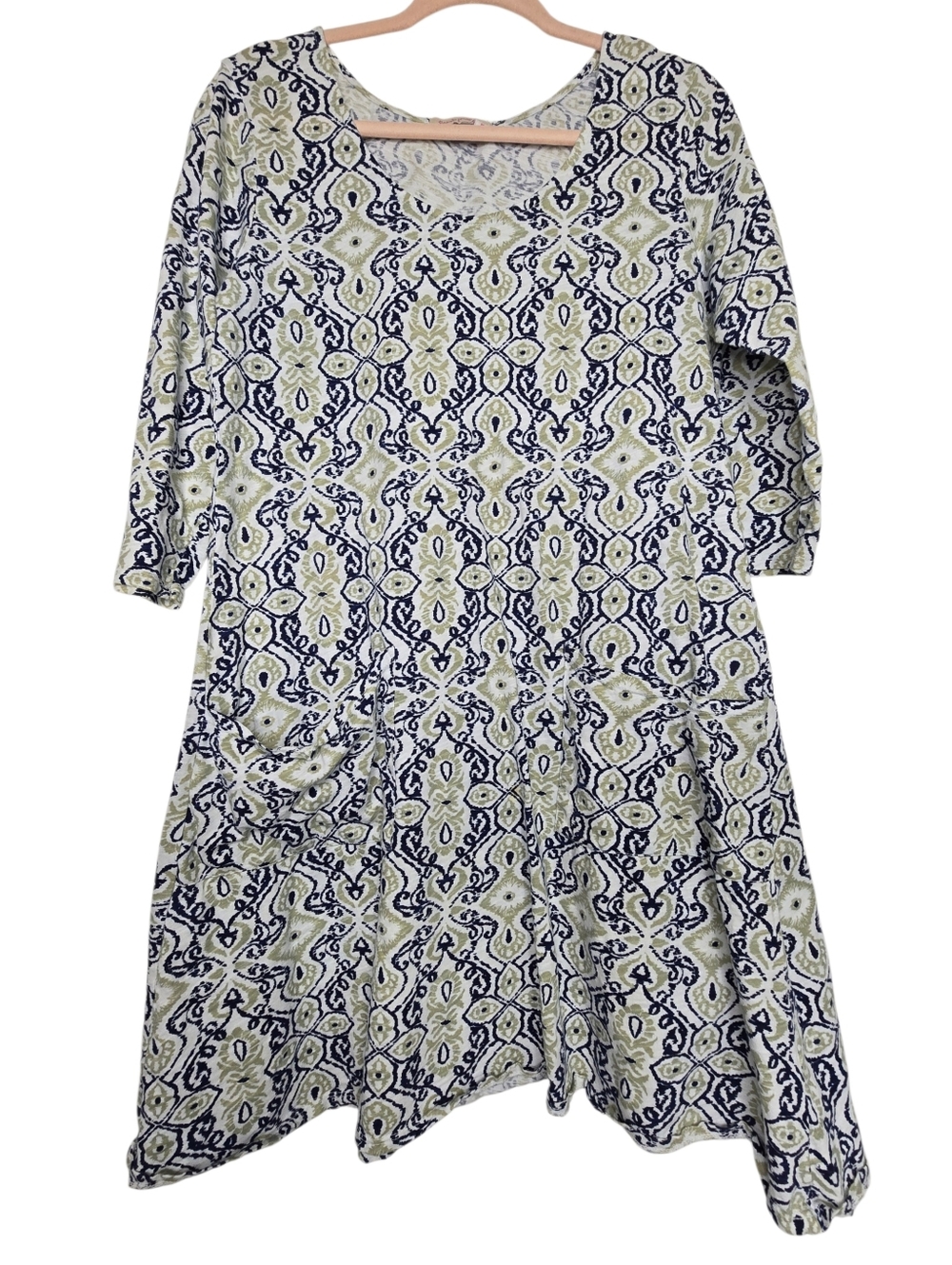 Fresh Produce multi-colored scoop neck dress